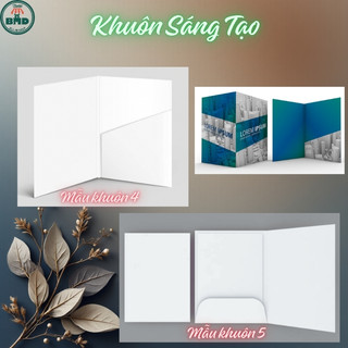 Folder (bìa hồ sơ)-Bloc 10/ Bloc100 chọn mẫu khuôn & in theo thiết kế