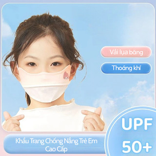 KHẨU TRANG TRẺ EM CAO CẤP CHỐNG NẮNG UPF50+ CHE GÒ MÁ, THOÁNG KHÍ, DÂY ĐIỀU CHỈNH