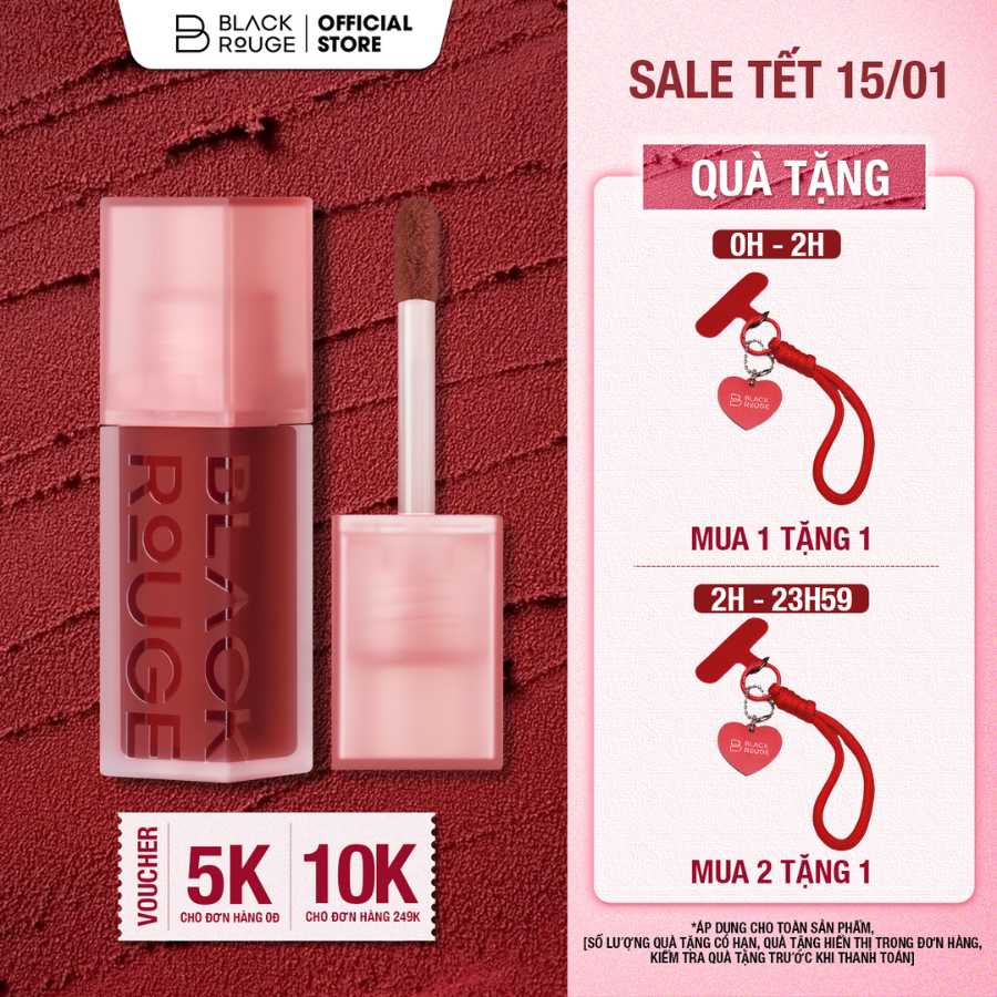 Son Kem Black Rouge Double Layer Over Velvet Ver 1 - 4.1g