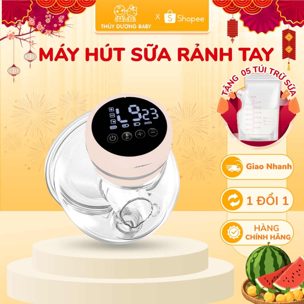 Máy Hút Sữa Không Dây Bản Cao Cấp 3 Chế Độ, 12 Mức Hút, Nhỏ Gọn Tiện Lợi Cho Mẹ Bỉm
