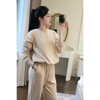 Bộ nỉ nữ Loại 1 kiểu dáng bo gấu thể thao thêu logo siêu xinh, Set bộ nỉ nữ mặc nhà rẻ đẹp trẻ trung