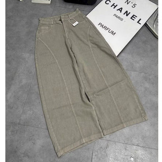Quần Kaki Nữ Ống Rộng Dáng Bom Thụng, Không Đai, Dài 94-96cm, Lưng Thun Sau có túi 2 bên phong cách trẻ trung M55.