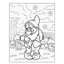 Tranh tô màu Bạch Tuyết (Mực và giấy chính hãng - an toàn cho bé)