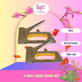 Combo 2 máy bấm ghim trên gỗ Hu Dong - dùng để trang trí kệ gỗ, hộp gỗ - tiện lợi, nhanh chóng, dễ sử dụng