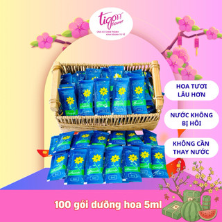100 gói NƯỚC DƯỠNG HOA BAMBI - Hoa tươi lâu rực rỡ, giữ nước sạch hơn (1 gói 5ml) (ĐƯỢC ĐỒNG KIỂM)