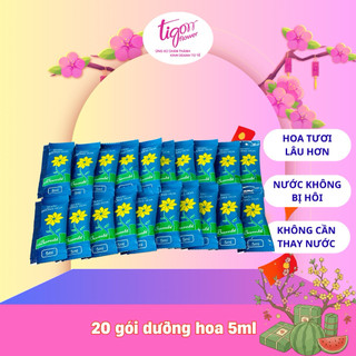 20 gói NƯỚC DƯỠNG HOA BAMBI - Hoa tươi lâu rực rỡ, giữ nước sạch hơn (1 gói 5ml) (ĐƯỢC ĐỒNG KIỂM)