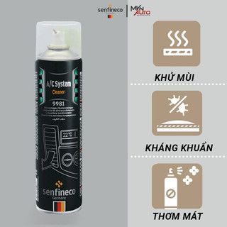 Chai xịt vệ sinh máy lạnh làm sạch và khử trùng SENFINECO 9981 System Cleaner dung tích 520ml