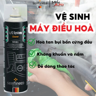 Chai xịt vệ sinh máy lạnh làm sạch và khử trùng SENFINECO 9981 System Cleaner dung tích 520ml