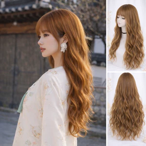 TÓC GIẢ BỘ LƯỚI HOA SÓNG XÙ DIỆN TẾT, ĐI LỄ CỰC XINH - TÓC GIẢ CHỤP ẢNH ÁO DÀI CAO CẤP TẶNG LƯỚI TRÙM