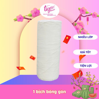 1 bịch bông gòn 1kg để bọc gốc giữ nước bó hoa, giúp cho hoa tươi lâu hơn, nhiều lớp giúp tiết kiệm hơn