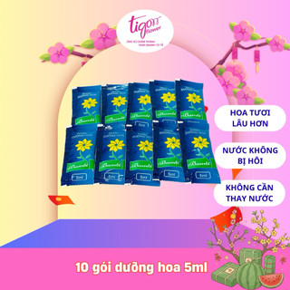 10 gói NƯỚC DƯỠNG HOA BAMBI - Hoa tươi lâu rực rỡ, giữ nước sạch hơn (1 gói 5ml) (ĐƯỢC ĐỒNG KIỂM)