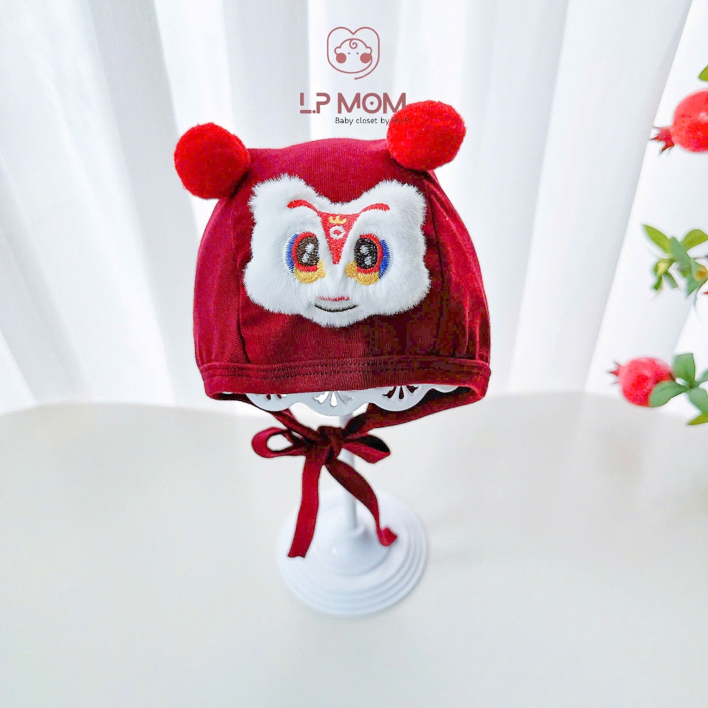 Mũ Tết cho bé từ sơ sinh tới 2 tuổi phong cách Tết cổ truyền Việt Nam, đáng yêu, xinh xắn, cotton, tết