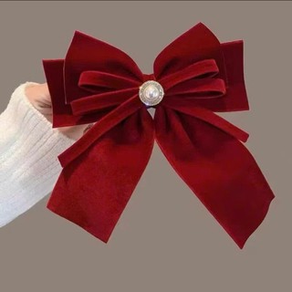 🎀 𝑭𝑹𝑬𝑬𝑺𝑯𝑰𝑷 🎀 Kẹp Tóc Nơ Vải Nhung Phong Cách Hàn Quốc