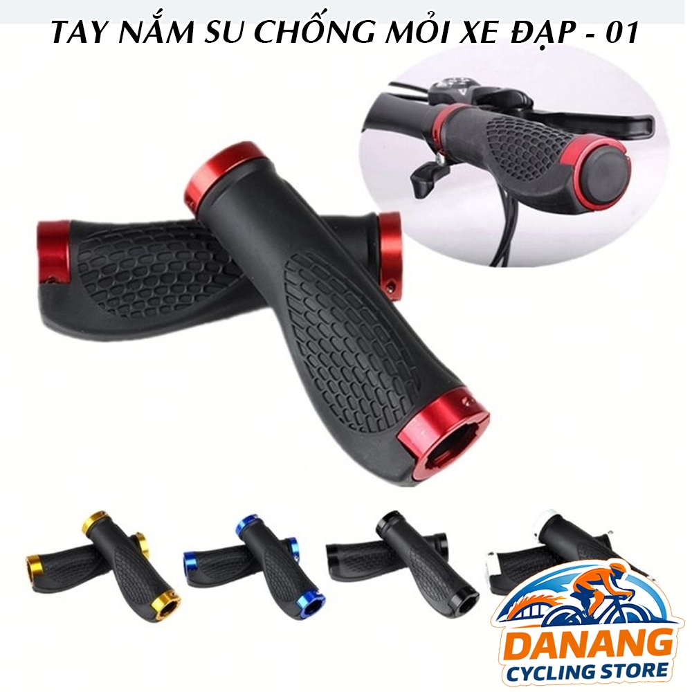 Tay Nắm Su Xe Đạp Chống Mỏi – Mẫu 01 – Êm Tay, Chống Trượt
