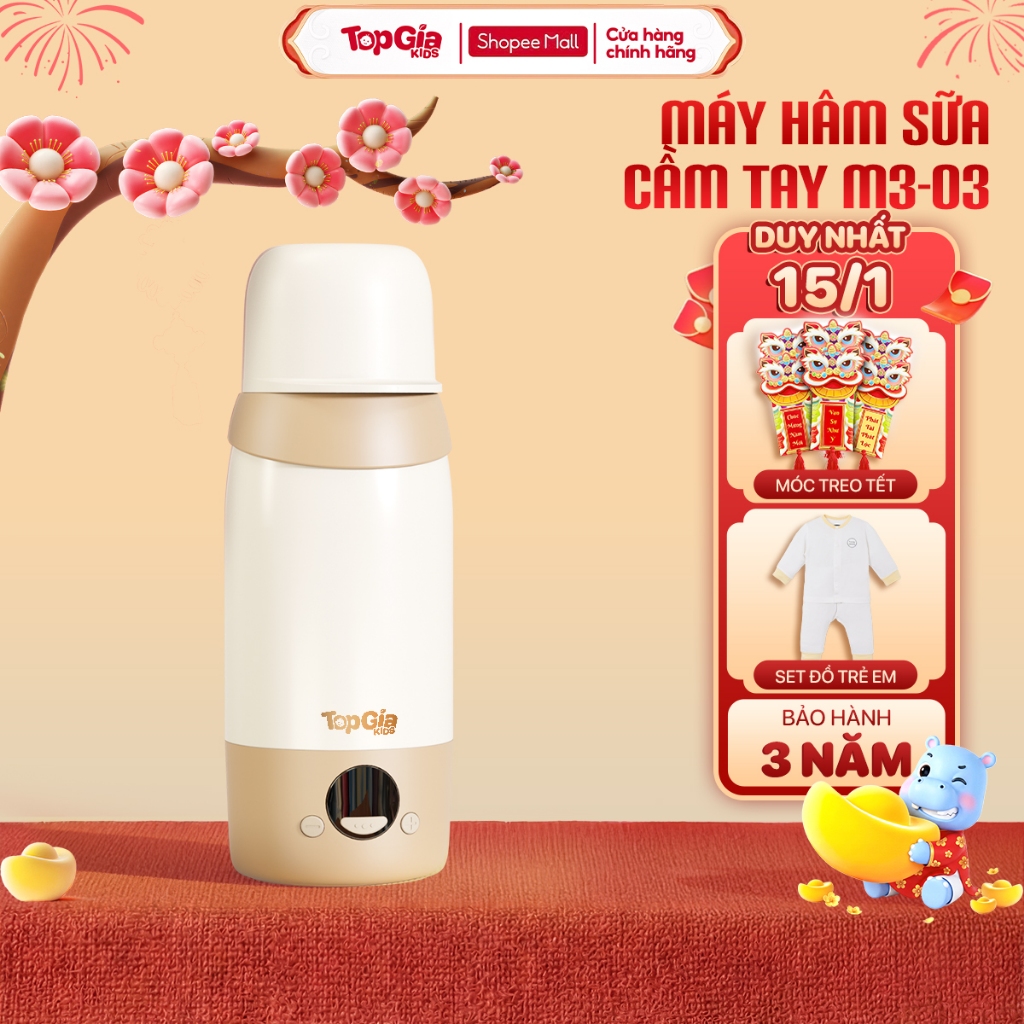 Máy đun hâm nước pha sữa cầm tay M3-03 Topgiakids bảo hành chính hãng 3 năm