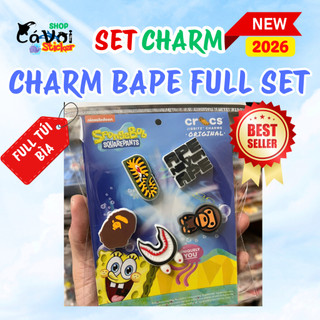 CHARM BAPE FULL SET-FULL TÚI BÌA- HÀNG TRENDING 2026