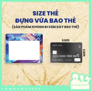 Bao Đựng Thẻ Nhân Viên Ngang Nhựa ABS Phong Cách Nhân Vật Họa Tiết One Piece Luffy Zoro Phong Cách Art Anime Manga