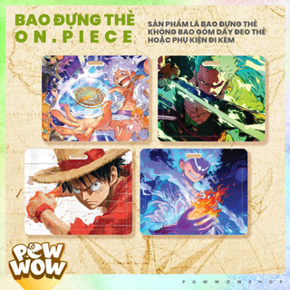 Bao Đựng Thẻ Nhân Viên Ngang Nhựa ABS Phong Cách Nhân Vật Họa Tiết One Piece Luffy Zoro Phong Cách Art Anime Manga
