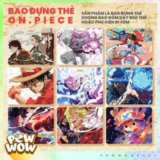 Bao Đựng Thẻ Nhân Viên Ngang Nhựa ABS Phong Cách Nhân Vật Họa Tiết One Piece Luffy Zoro Phong Cách Art Anime Manga