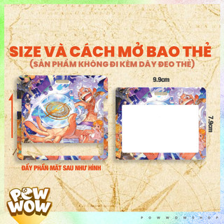 Bao Đựng Thẻ Nhân Viên Ngang Nhựa ABS Phong Cách Nhân Vật Họa Tiết One Piece Luffy Zoro Phong Cách Art Anime Manga