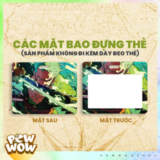 Bao Đựng Thẻ Nhân Viên Ngang Nhựa ABS Phong Cách Nhân Vật Họa Tiết One Piece Luffy Zoro Phong Cách Art Anime Manga