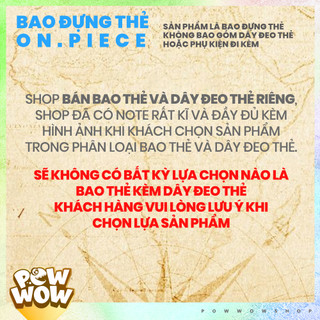 Bao Đựng Thẻ Nhân Viên Ngang Nhựa ABS Phong Cách Nhân Vật Họa Tiết One Piece Luffy Zoro Phong Cách Art Anime Manga