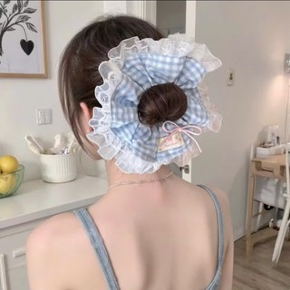 Scrunchies buộc tóc nữ họa tiết cute ngọt ngào màu sắc trendy