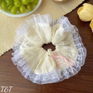 Scrunchies buộc tóc nữ họa tiết cute ngọt ngào màu sắc trendy