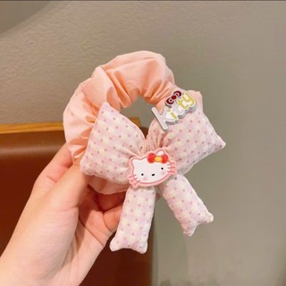 [Hàng thiết kế] Scrunchies cột tóc nơ hoa nhí handmade phong cách vintage dành cho nữ nhiều màu