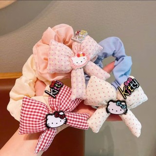 [Hàng thiết kế] Scrunchies cột tóc nơ hoa nhí handmade phong cách vintage dành cho nữ nhiều màu