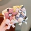 Scrunchies cột tóc nơ hoa nhí handmade phong cách vintage dành cho nữ nhiều màu