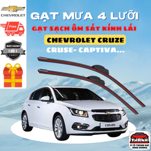 Gạt Mưa Ô Tô 4 Lưỡi CHEVROLET CRUZE, AVEO, TRAX, CAPTIVA, SPARK, COLORADO .Silicon 4 Lưỡi Gạt Sạch. 4L