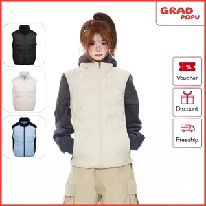 Áo khoác phao GRADPOPU ba lỗ nhẹ nhàng ấm áp giữ ấm trong mùa đông thời trang dành cho nữ PAP172