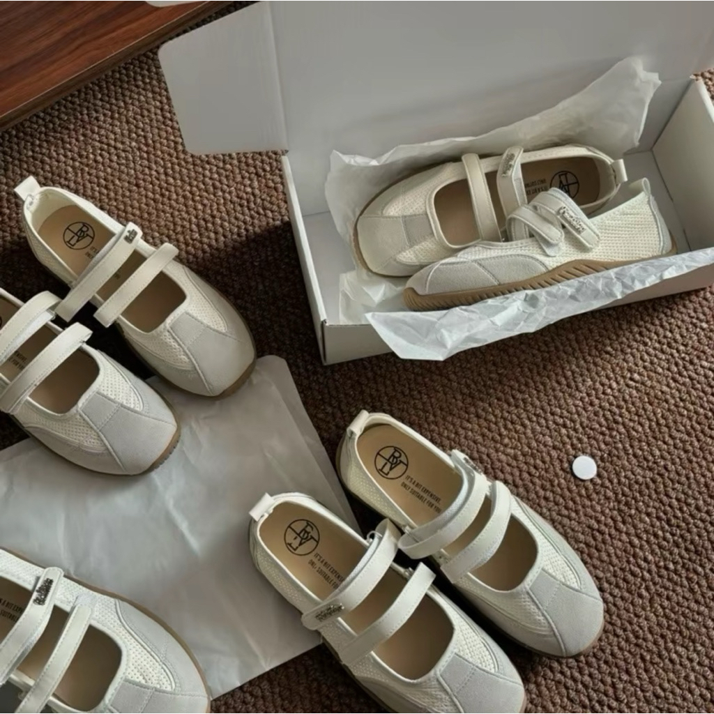 Giày Thể Thao Nữ 2 Dây Phối Nhung Phong Cách Hàn Quốc Năng Động QCCC