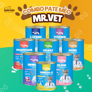 Pate Cho Mèo MR.VET Nutrition Series- Dưỡng Lông Mượt, Bổ Sung Vitamin, Tăng Cường Miễn Dịch