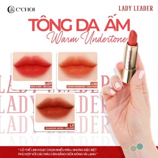 [QUÀ TẶNG] Son Sáp Lì Lady Leader C'choi – Lấp Đầy Rãnh Môi - Lâu Trôi - Chống Nắng Cho Môi