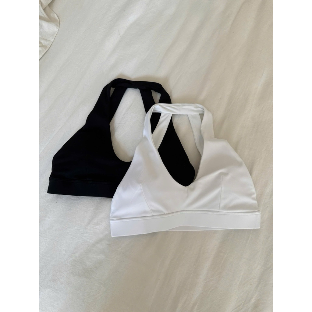 Áo Bra Tập Gym Nữ Cổ Chữ V Quyến Rũ - Áo Croptop Tập Yoga Hở Lưng Cao Cấp, Co Giãn 4 Chiều, Có Sẵn Mút Ngực.