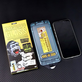 Kính cường lực trong suốt VMOX có KHUNG TRỢ DÁN dành cho iphone 17/16/15/14/13/12/11/X/Xs/Pro/Max/Plus/Air-VMOX