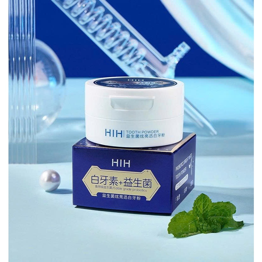 Bột Trắng Răng HIH Brightening Khử Mùi Hôi Miệng Giảm Viêm Hỗ Trợ Trắng Răng Sau 3 Tuần 50g