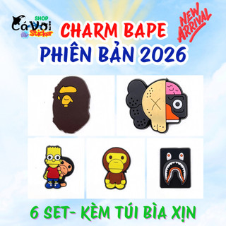 Charm BAPE 2026-  6 set mới - FULL túi bìa