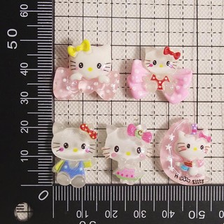 Set Charm gắn dép Hello Kitty Cute Nơ Hồng – Charm Gắn Dép DIY Baby Pink, Phụ Kiện Trang Trí Dép Xinh