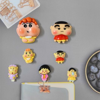 Set Charm Shin đầu to Shin Cậu Bé Bút Chì Gia Đình & Bạn Bè Chibi Cute – Charm Gắn Dép Hoạt Hình Ngộ Nghĩnh