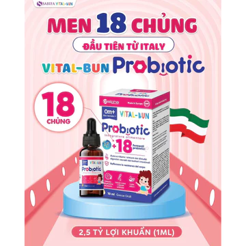 Vital - Bun Probiotic - Men Vi Sinh Probiotic 18 chủng-10ml
