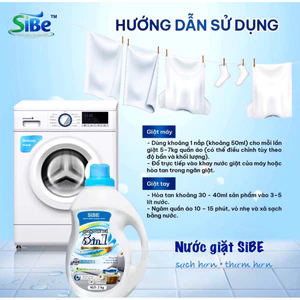 SIÊU PHẨM NƯỚC GIẶT CAO CẤP SIBE 5IN1 – HƯƠNG NƯỚC HOA QUYẾN RŨ
