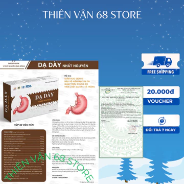 VIÊN DẠ DÀY: Hỗ Trợ Giảm Viêm Loét Dạ Dày, Tá Tràng, Trào Ngược Dạ Dày- Thực Quản.