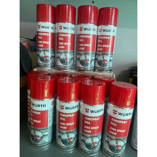 SƠN MẠ KẼM CHỐNG RỈ CHỊU NHIỆT ĐỘ CAO MÀU SÁNG WURTH ZINC SPRAY 400ML