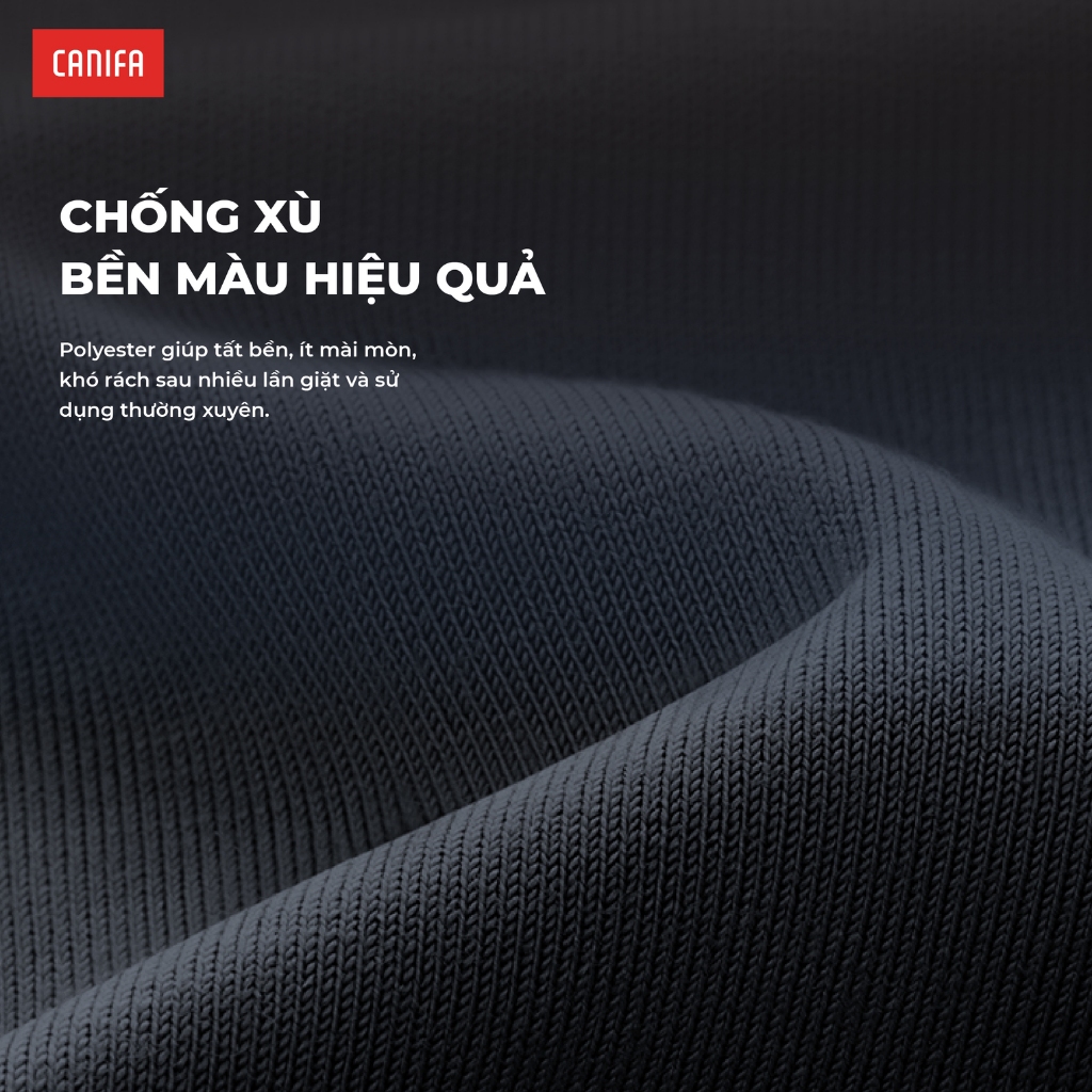 Tất nam CANIFA vớ cổ thấp cổ trung cổ cao thấm hút bám chân chống mài mòn PS25 8AX25A011