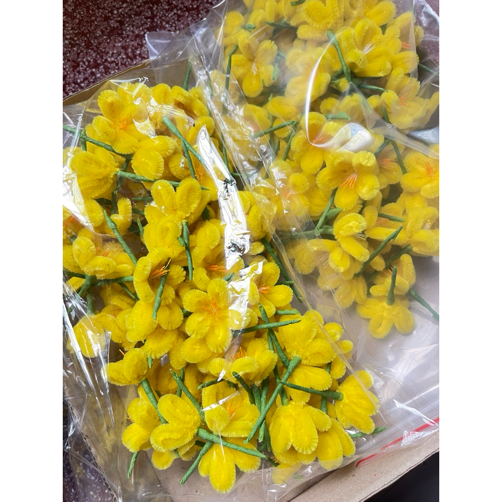 Đầu mai kẽm nhung làm sẵn nụ mai làm sẵn