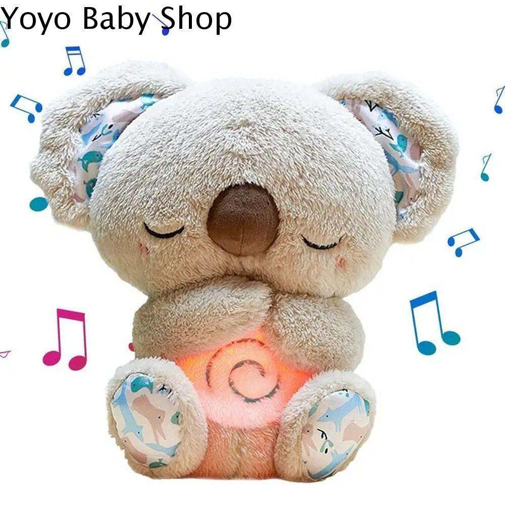 Gấu Bông Nhịp Thở Ru Ngủ  Có Đèn Ngủ, Nhạc Ru, Mô Phỏng Hít Thở Tạo Cảm Giác Giúp Bé Đi Vào Giấc Ngủ Nhanh Và Ngủ Ngon