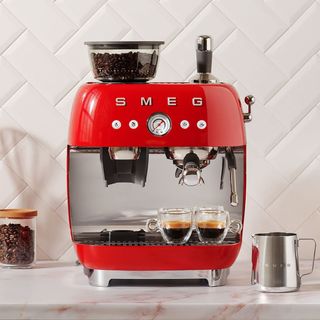 Máy pha cà phê Espresso Smeg EGF03, Máy pha cafe tích hợp xay cà phê cao cấp, nâng tầm trải nghiệm cà phê GermanySnT HCM